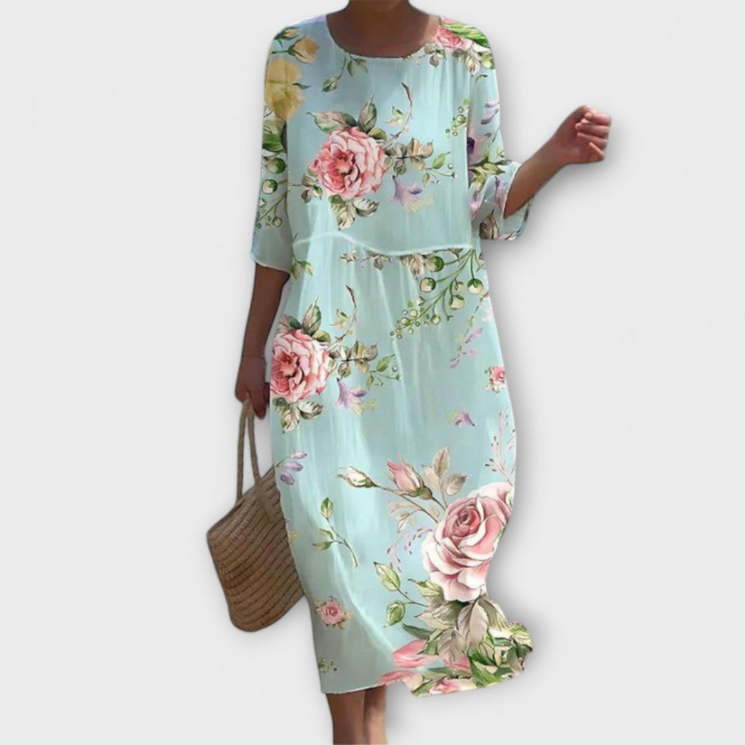 Miranda™ | Stilfuld Blomster Maxi-Kjole