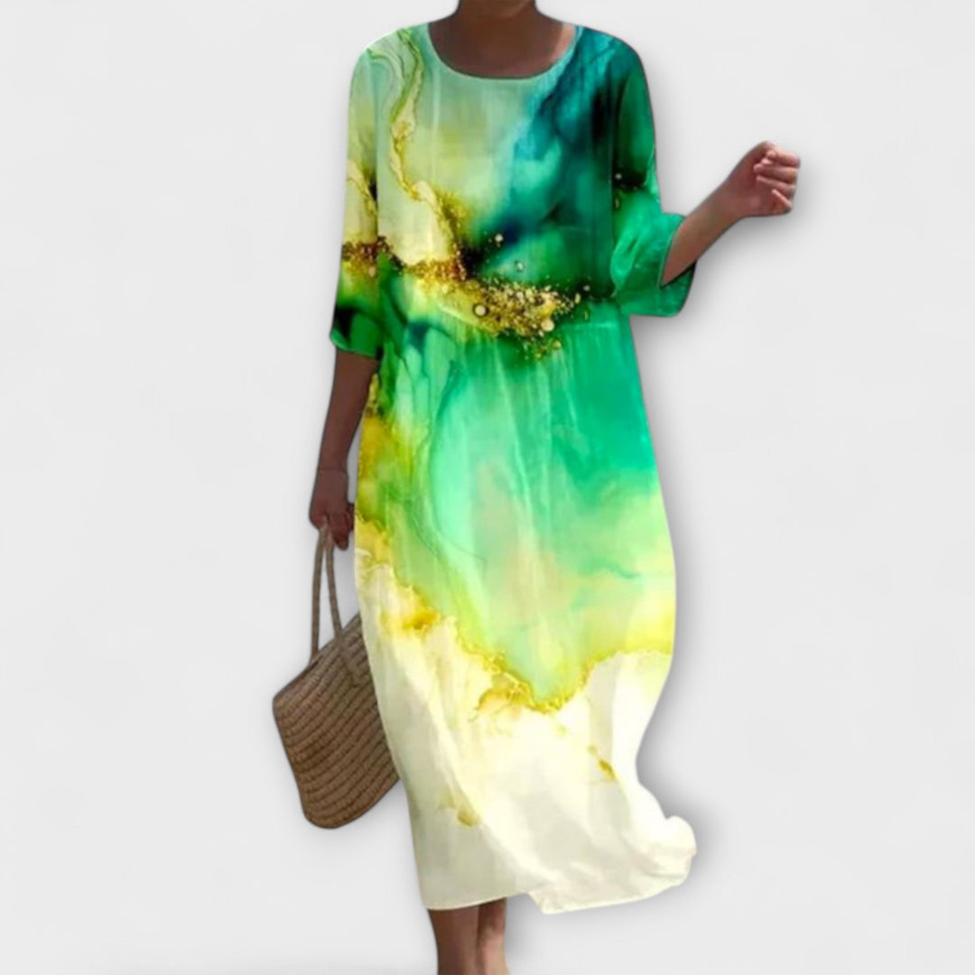 Miranda™ | Stilfuld Blomster Maxi-Kjole