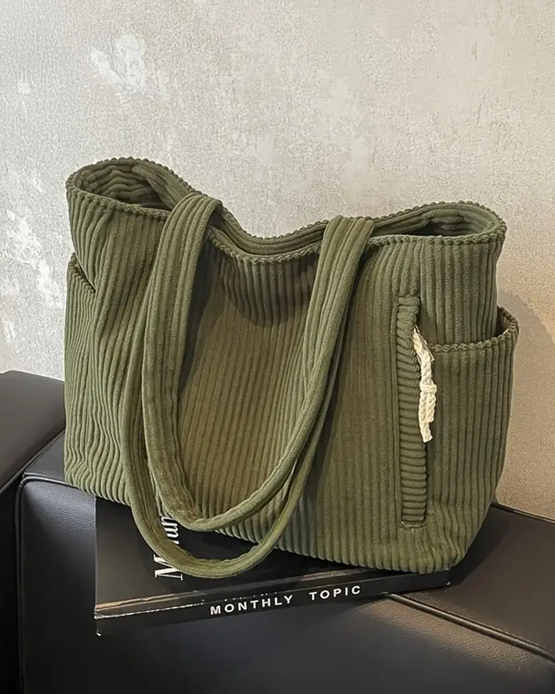 Mille™ | Ribbet Mulepose med Snore-Detalje