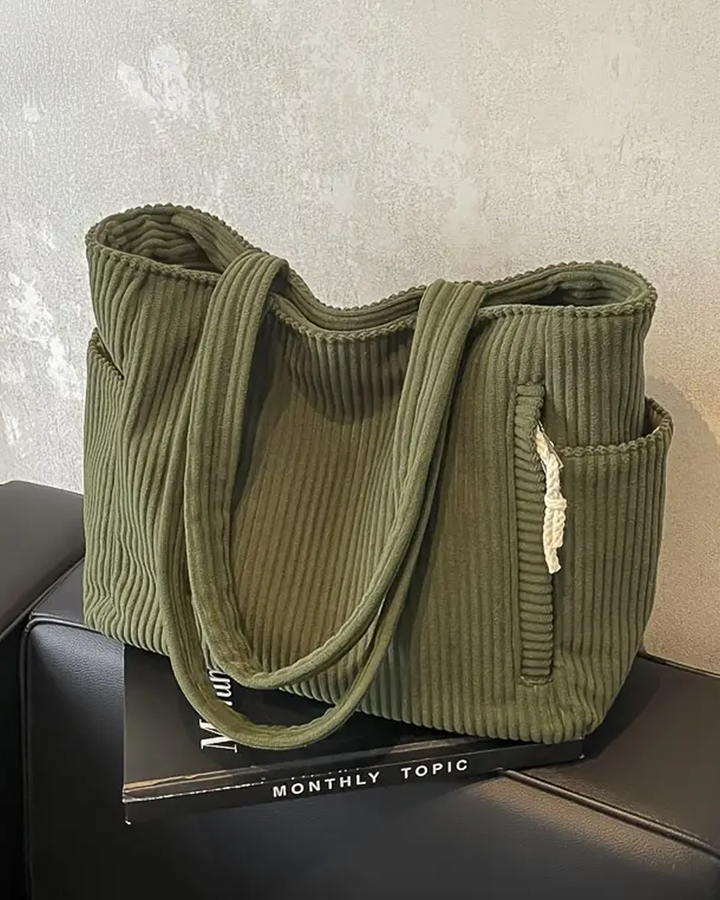 Mille™ | Ribbet Mulepose med Snore-Detalje