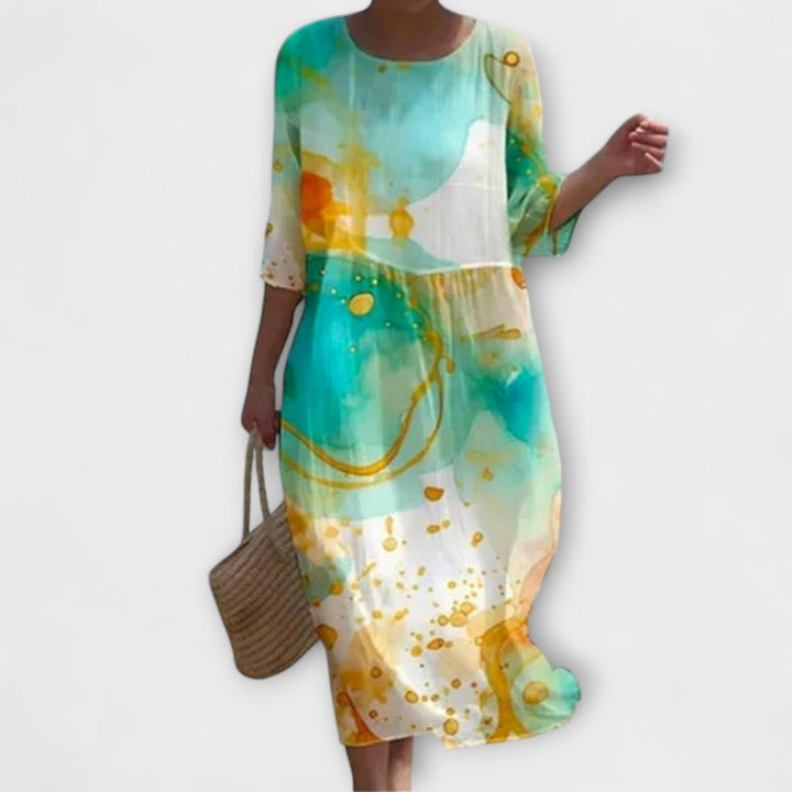 Miranda™ | Stilfuld Blomster Maxi-Kjole