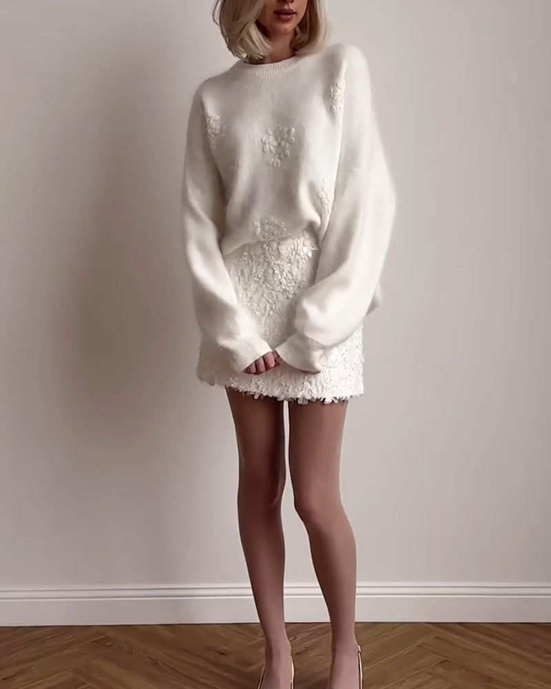 Mathilde™ | Elegant og Varm Strikket Tæppe