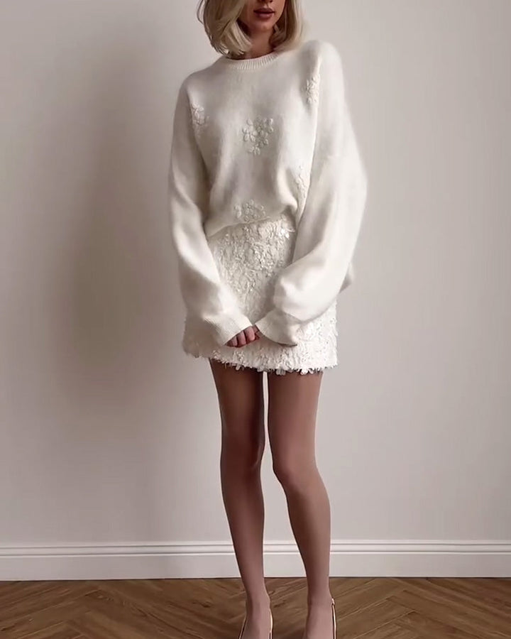 Mathilde™ | Elegant og Varm Strikket Tæppe