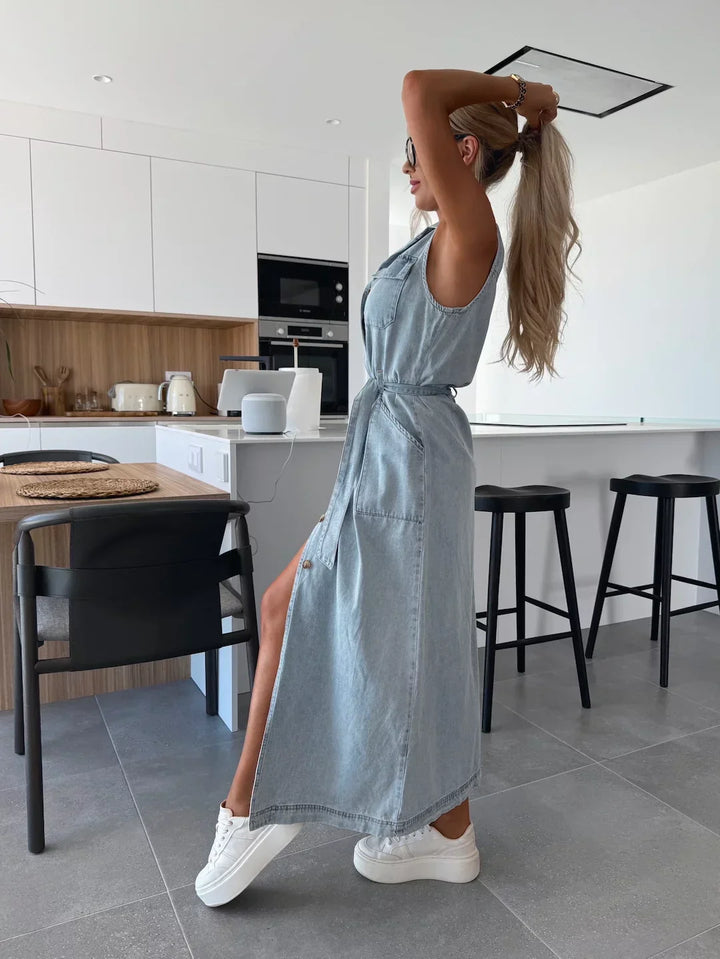 Elvine™ | Maxikjole i Denim