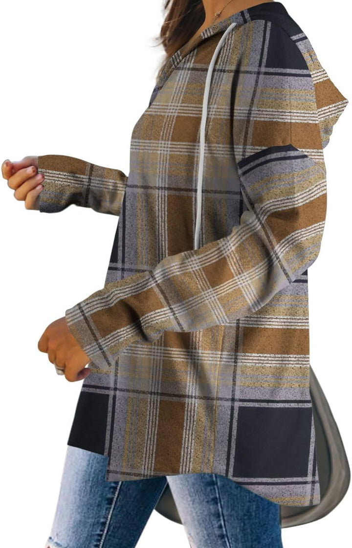 Camilla | Hoodie med V-hals og Snøre