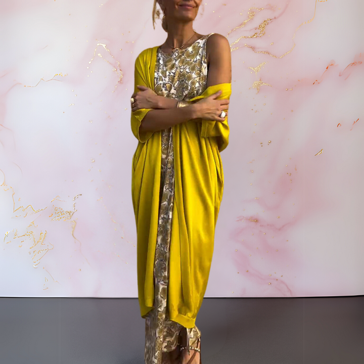 Yrsa™ | Elegant Kjole med Vest