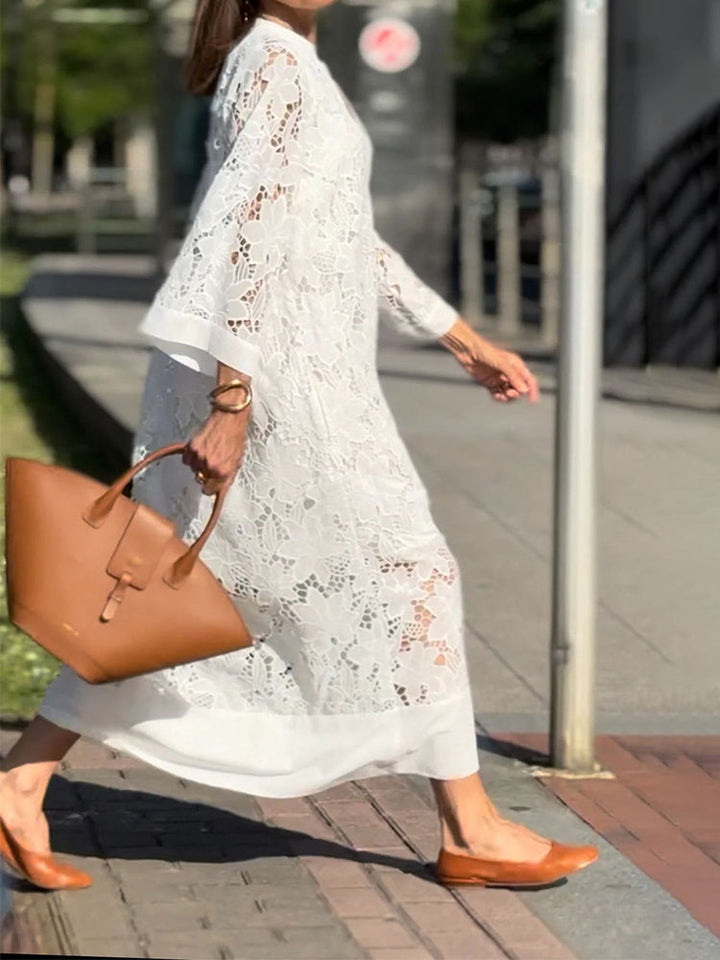 Nanna™ | Blonde Maxi Kjole
