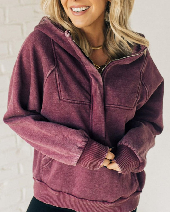 Mille™ | Fleece Hættetrøje med Lynlås
