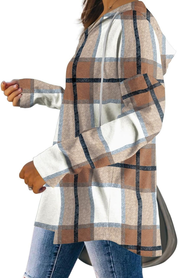 Camilla | Hoodie med V-hals og Snøre