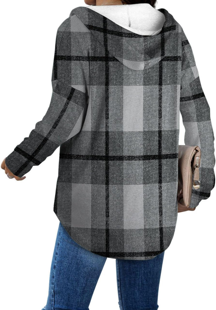 Camilla | Hoodie med V-hals og Snøre