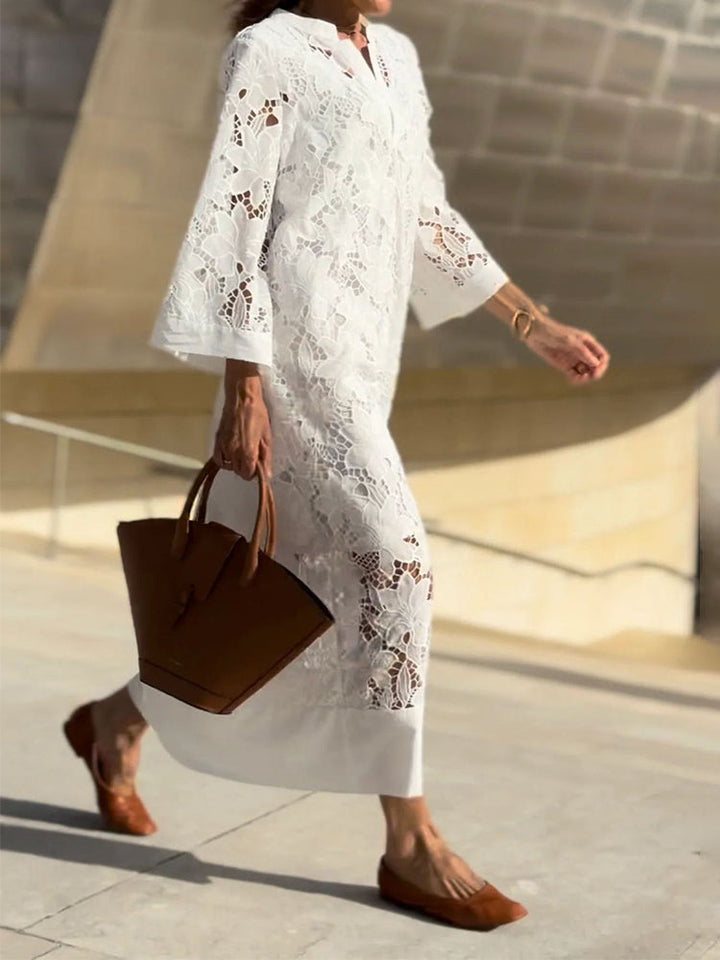 Nanna™ | Blonde Maxi Kjole