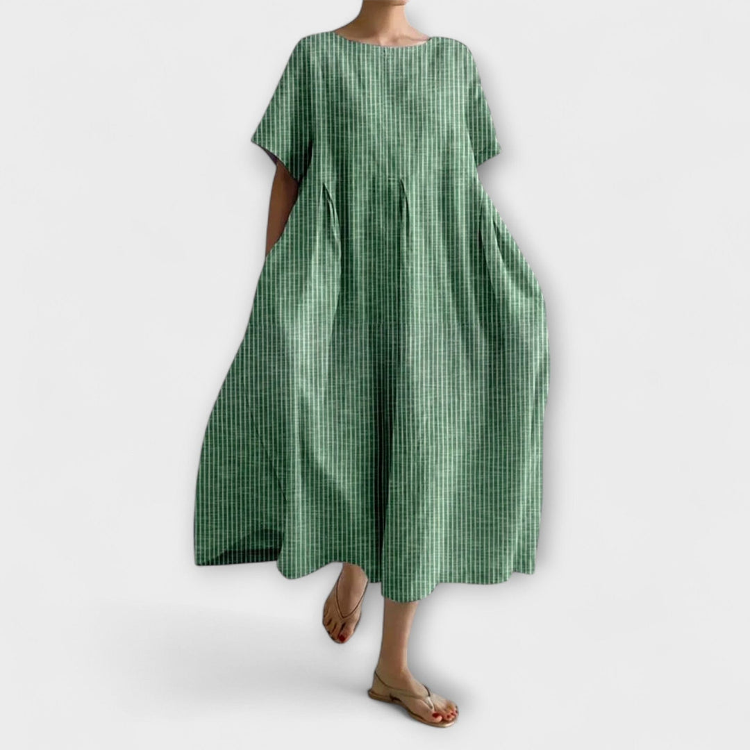 Ida™ | Letvægts Maxi Kjole med Blomsterprint