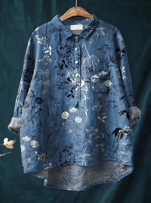 Yrsa™ | Klassisk Blomstret Bluse