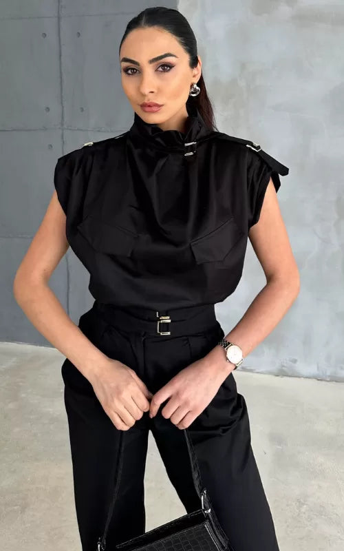 Ritzy™ | Buksedragter Med Spænde Og Turtleneck