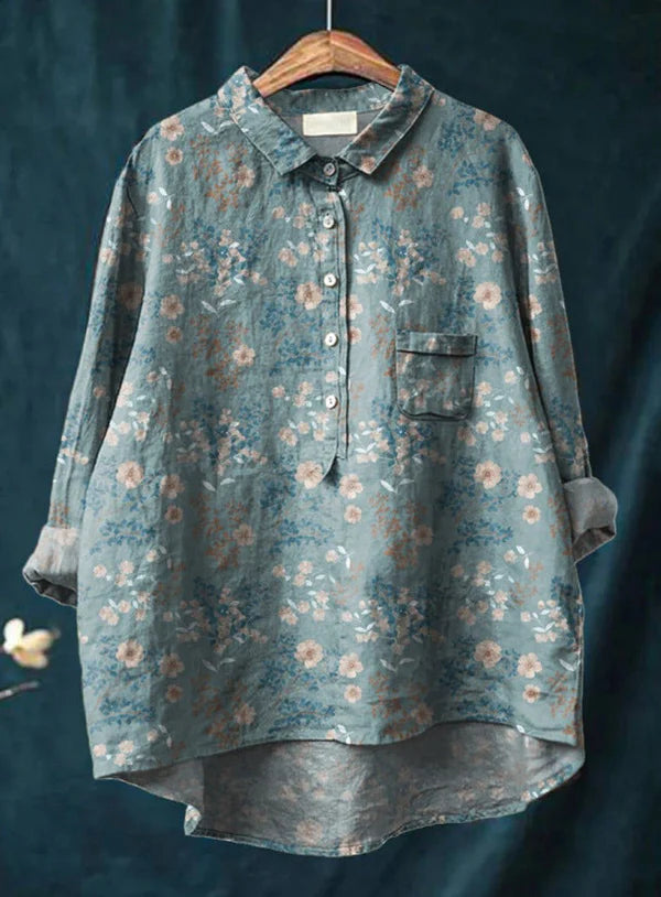 Yrsa™ | Klassisk Blomstret Bluse