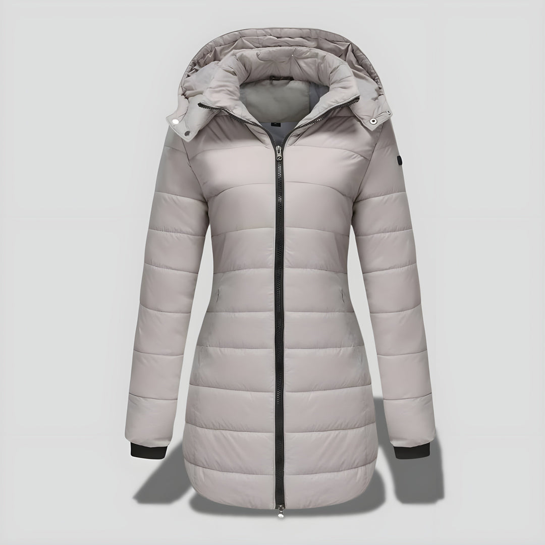 Rikke™ | Elegant Lang Varm Efterårs/Vinterfrakke