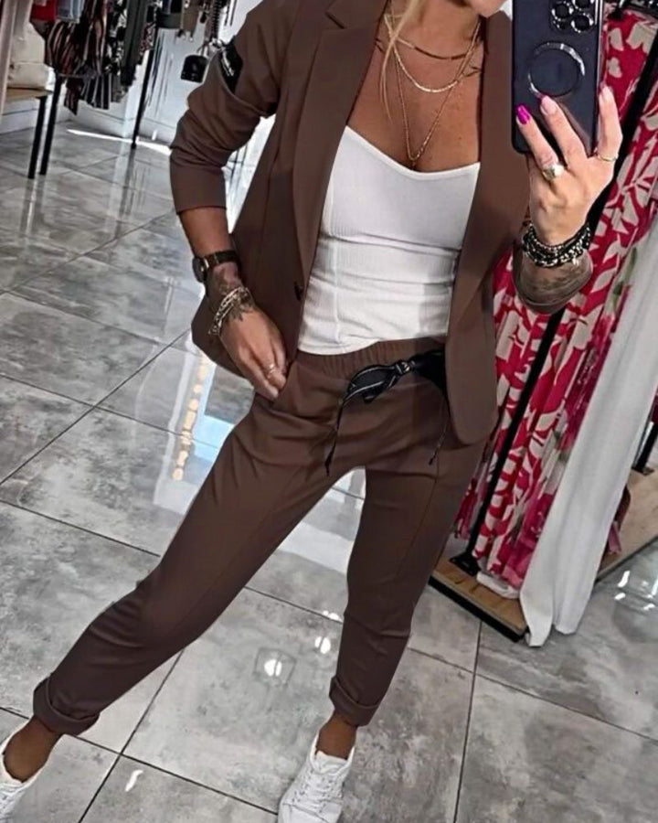 Sofie™ | Top, Cardigan og Bukser Sæt