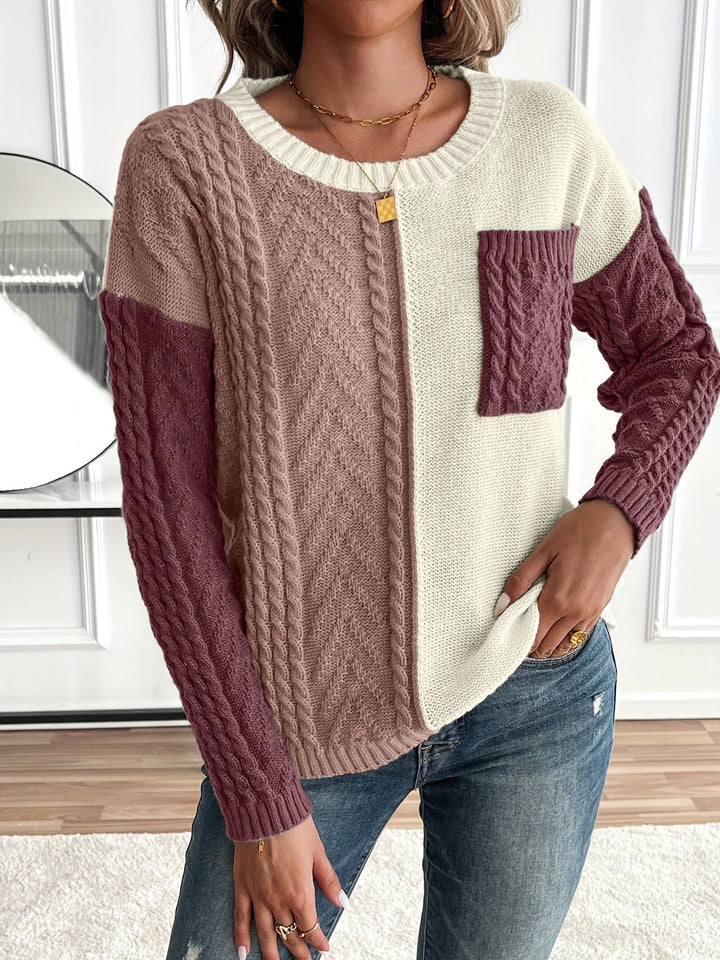 Sofie™ | Elegant To-farvet Turtleneck Sweater