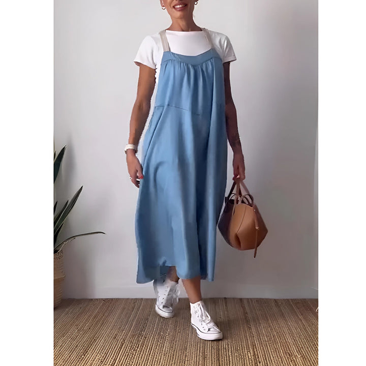 Alba™ | Casual Sommerkjole med Stropper og Lommer