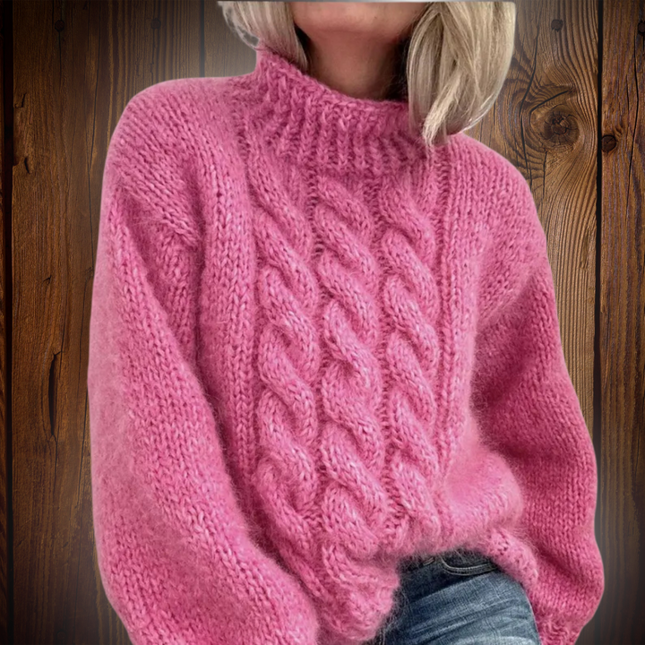 Susy™ | Jacquard Hygge Rullekravesweater