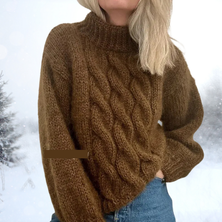 Susy™ | Jacquard Hygge Rullekravesweater
