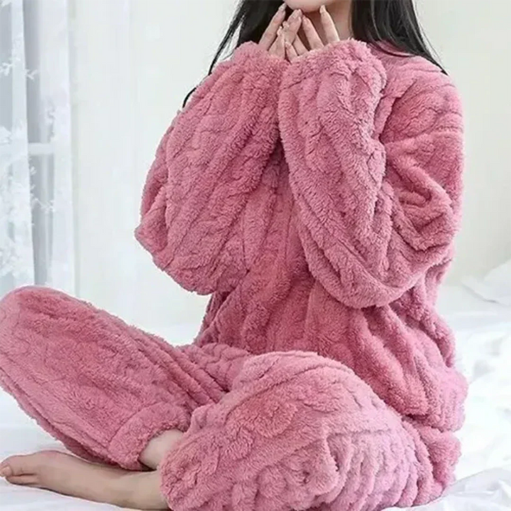 Anette™ | Dame fleece loungewear sæt