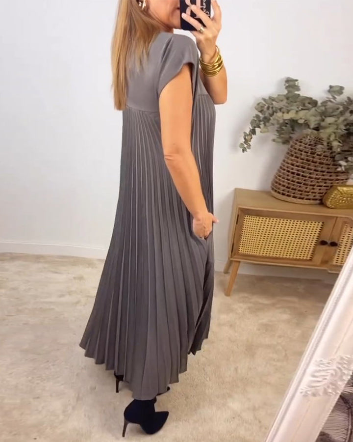 Amalia™ | Trendy Ærmeløs Plisseret Kjole