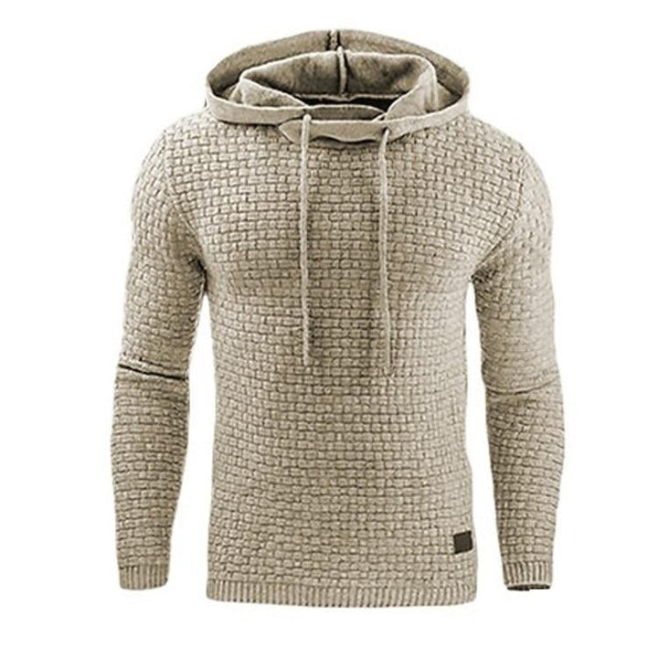 Claus | Herre Hoodie med Struktur og Justerbar Hætte