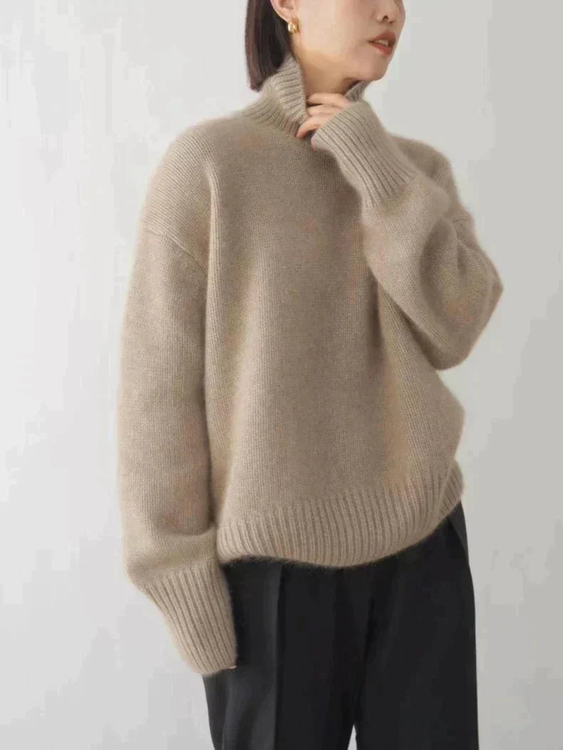 Agnes™ | Komfortabel Rullekrave Sweater