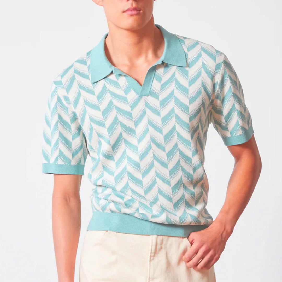 Henrik™ - Retro strikpoloshirt