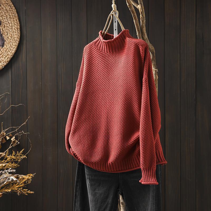 Mina™ | Sweater Med Høj Krave