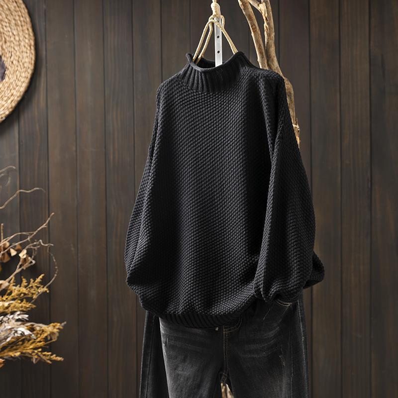 Mina™ | Sweater Med Høj Krave