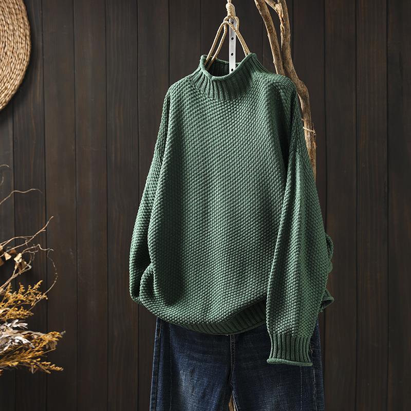 Mina™ | Sweater Med Høj Krave