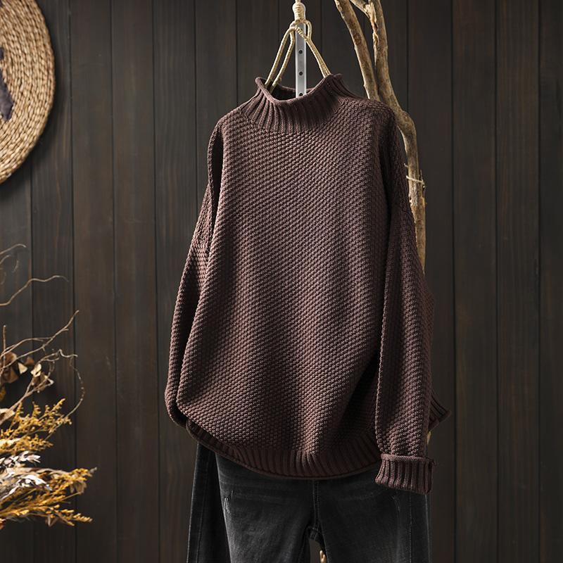 Mina™ | Sweater Med Høj Krave