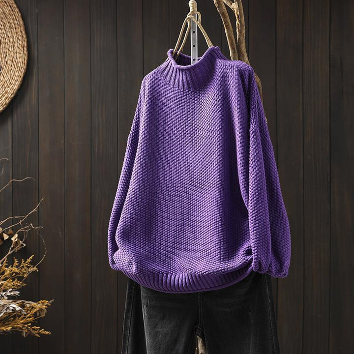 Mina™ | Sweater Med Høj Krave