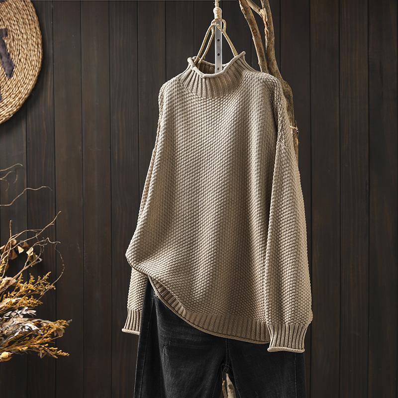 Mina™ | Sweater Med Høj Krave