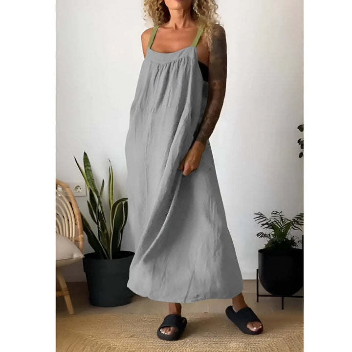 Alba™ | Casual Sommerkjole med Stropper og Lommer
