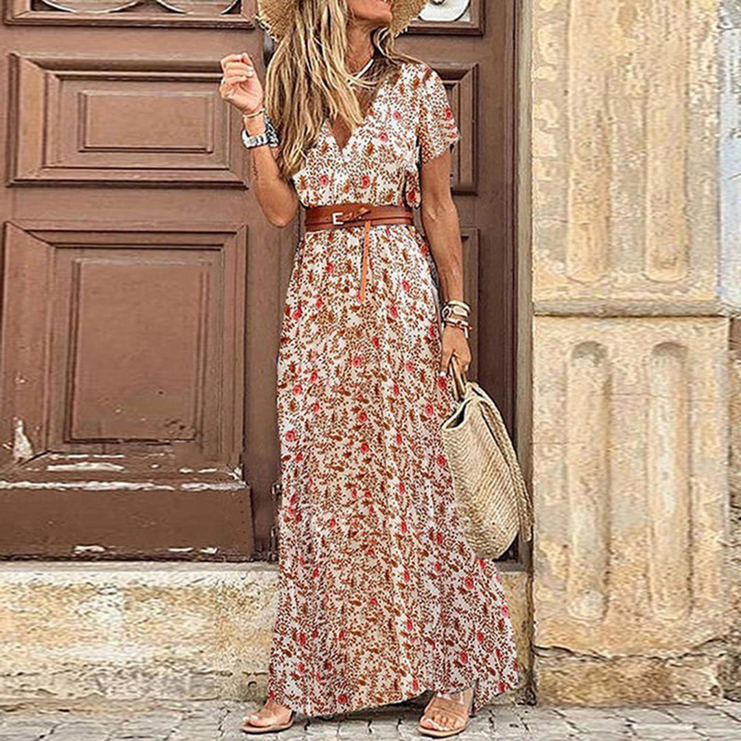 Bindi™ | Boho Maxikjole (Inkl. Gratis Bælte)