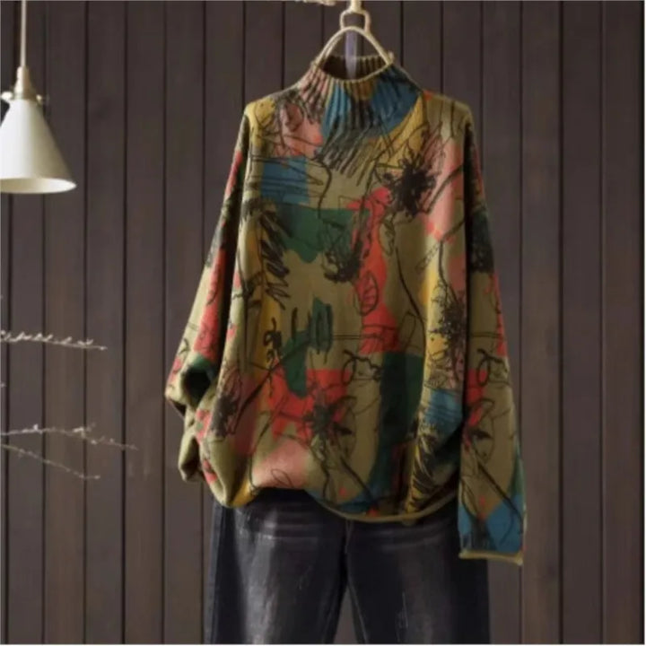 Hilda™ | Pullover Sweater med Høj Krave