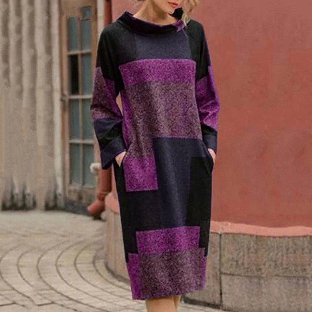 Chelsy™ | Vintage Patchwork Midi Kjole