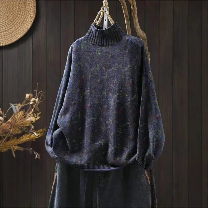 Sigrid™ | Jacquard Strikket Løs Sweater