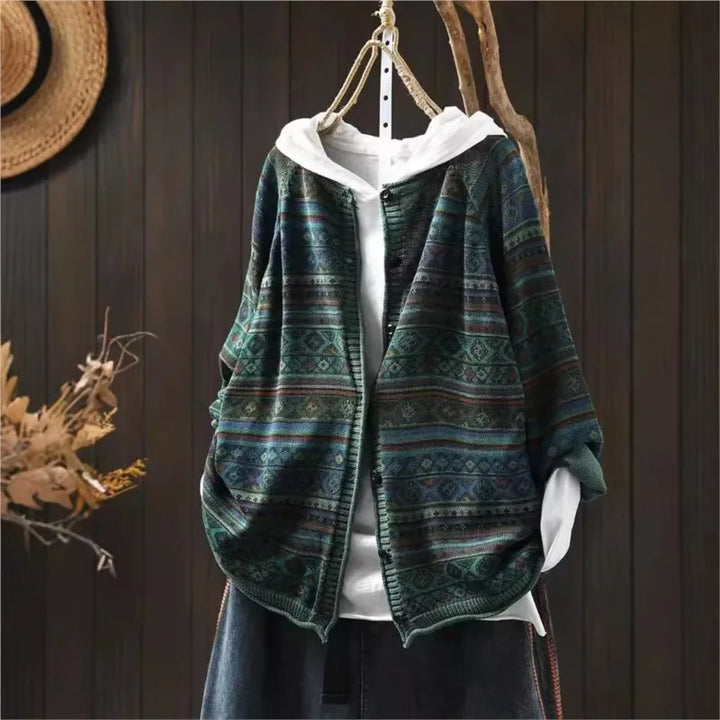 Milla™ | Mønstret Jacquard Strikket Løs Sweater