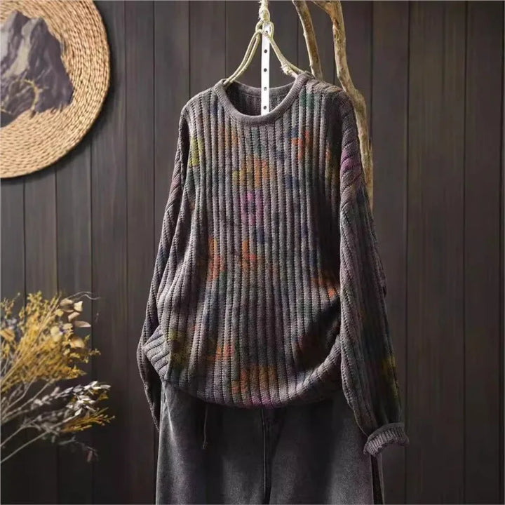 Mathilda™ | Rundhalset Langærmet Strikket Sweater