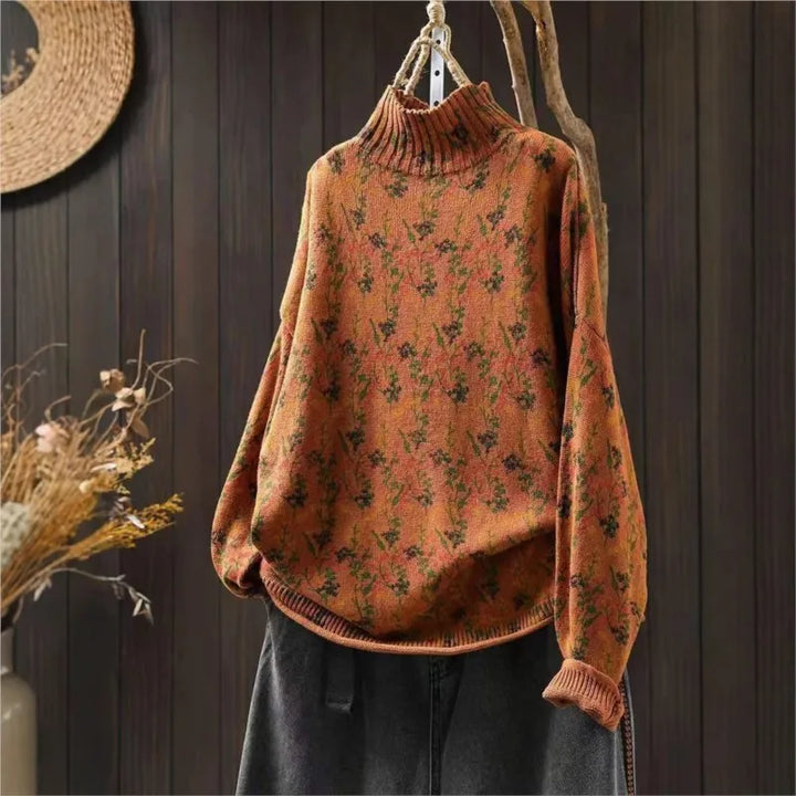 Sigrid™ | Jacquard Strikket Løs Sweater