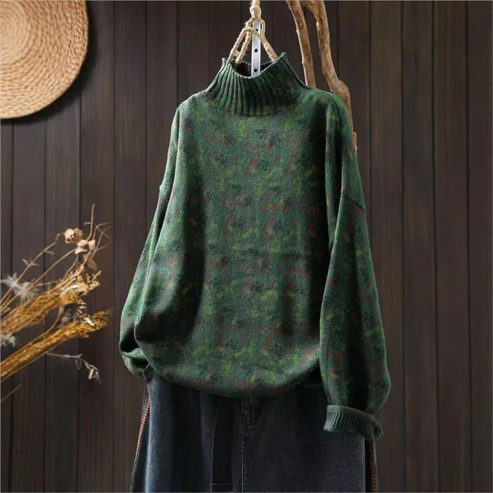 Sigrid™ | Jacquard Strikket Løs Sweater