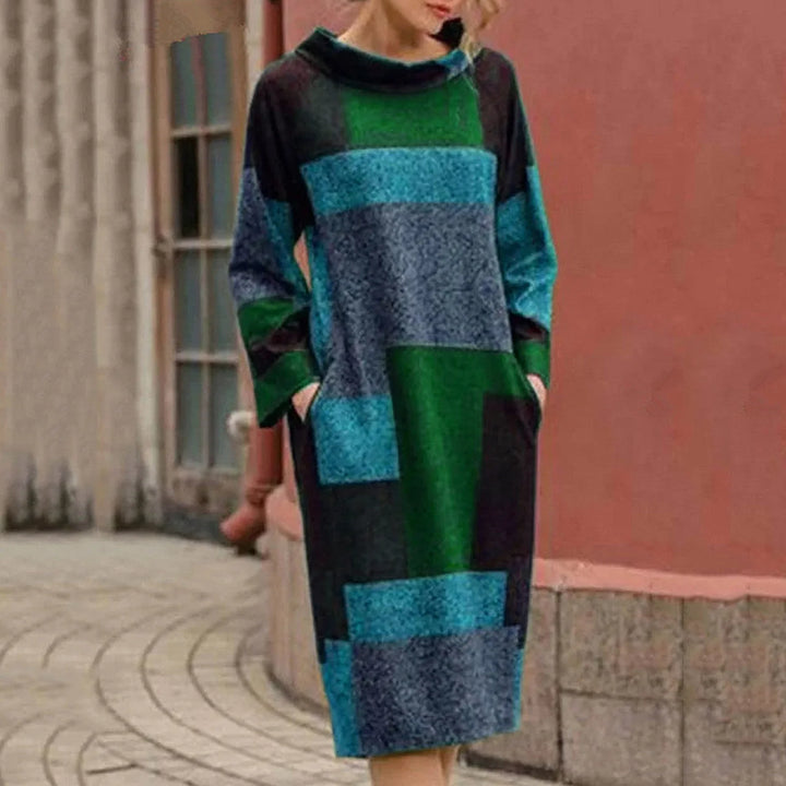 Chelsy™ | Vintage Patchwork Midi Kjole