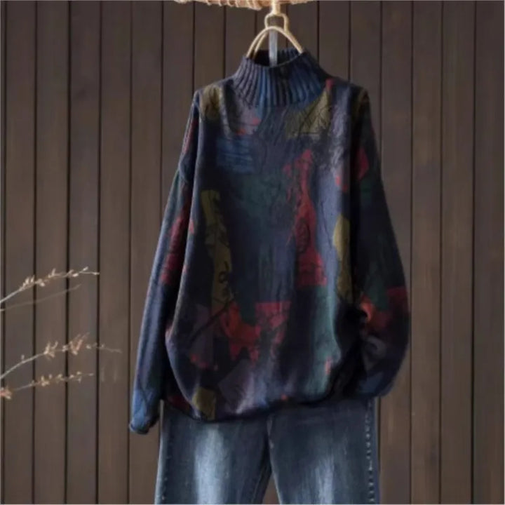Hilda™ | Pullover Sweater med Høj Krave