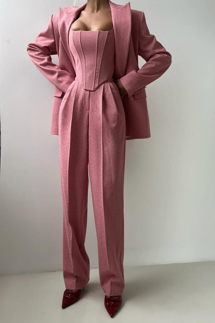 Dolce™ | Tredelt Sæt med Dobbelt Radet Blazer
