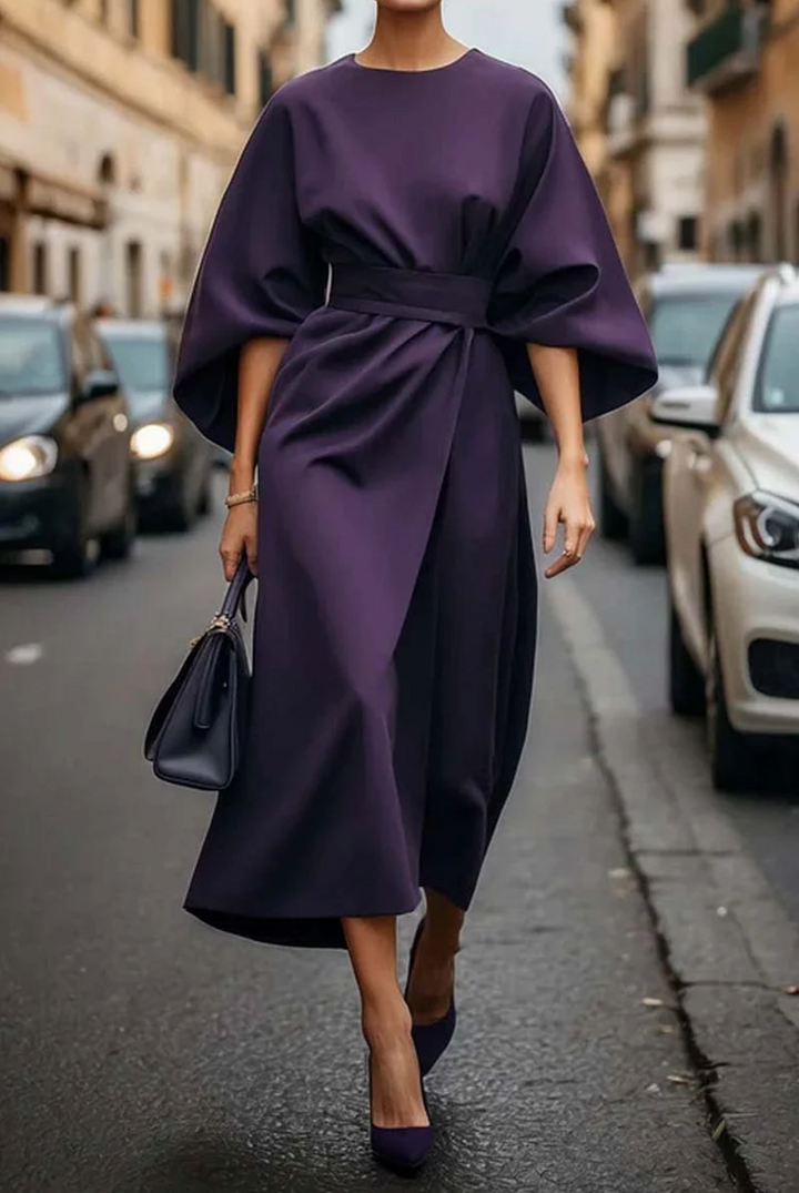 Ingrid™ | Elegant Kjole med Lanterneærmer