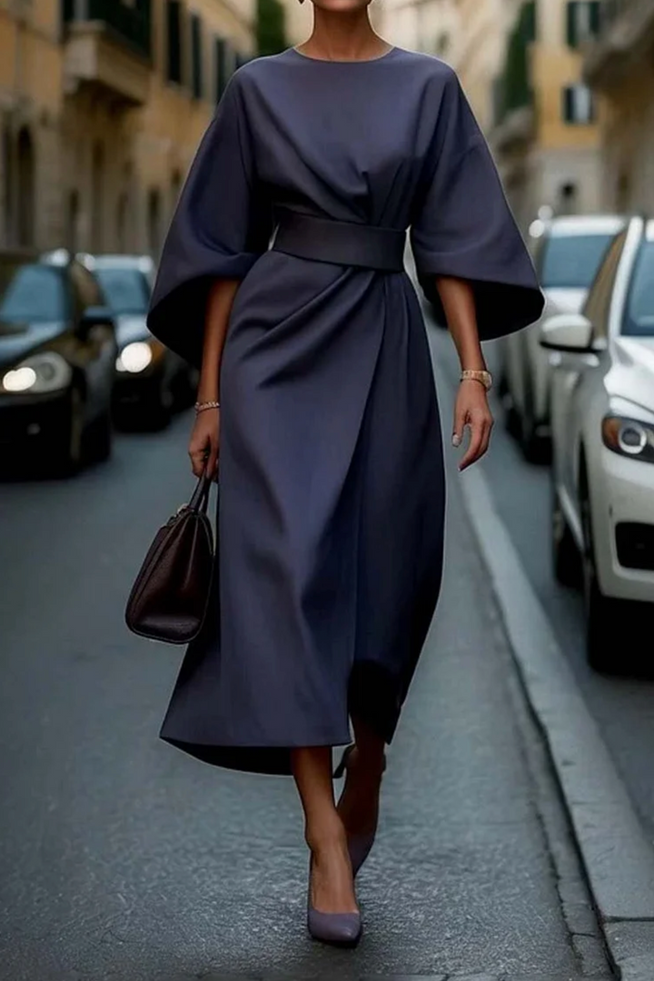 Ingrid™ | Elegant Kjole med Lanterneærmer